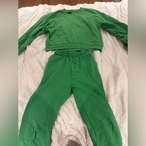 Zara green sweat set